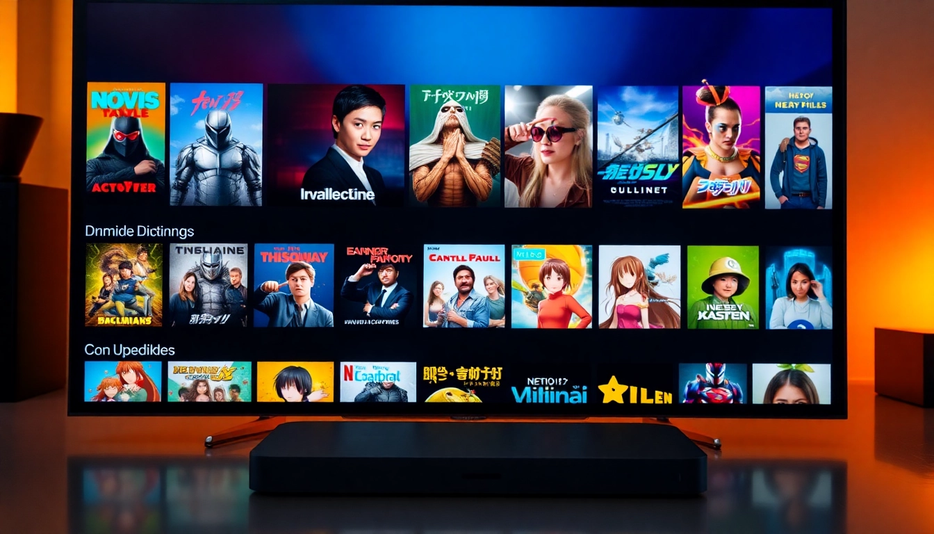 누누티비 인기 영상 감상하는 모습, 다양한 콘텐츠 즐기는 사용자 모습이 담긴 고화질 화면