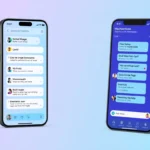 Efficient messaging platform emphasizing IIII with intuitive chat features and vibrant